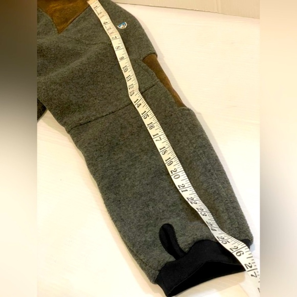 KUHL Mens Fleece Jacket W/ Suede MicroFleece on shoulders/elbows NWOT  Mens XL - Picture 11 of 17